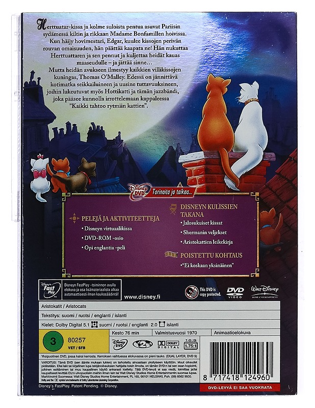 Aristokatit - DVD - DVD-elokuvat - 10105434269 - 1