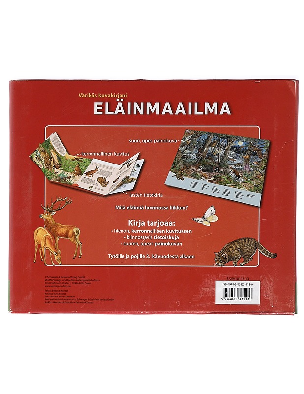Eläinmaailma : Värikäs kuvakirjani - Menzel, Bettina - Lastenkirjat - 10105434309 - 1