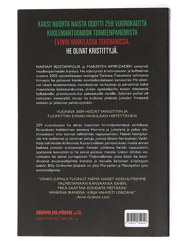 Vankina Iranissa - Rostampour, Maryam - Elämäkerrat ja muistelmat - 10105434339 - 1