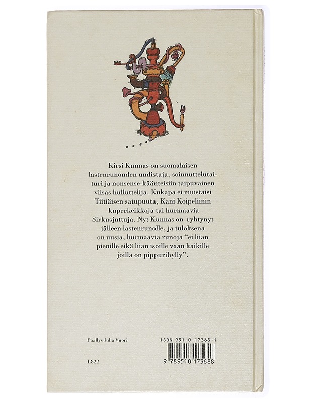 Tiitiäisen pippurimylly : (Ei liian pienille eikä liian isoille vaan kaikille joilla on pippurihylly) - Kunnas, Kirsi - Lastenkirjat - 10105434352 - 1