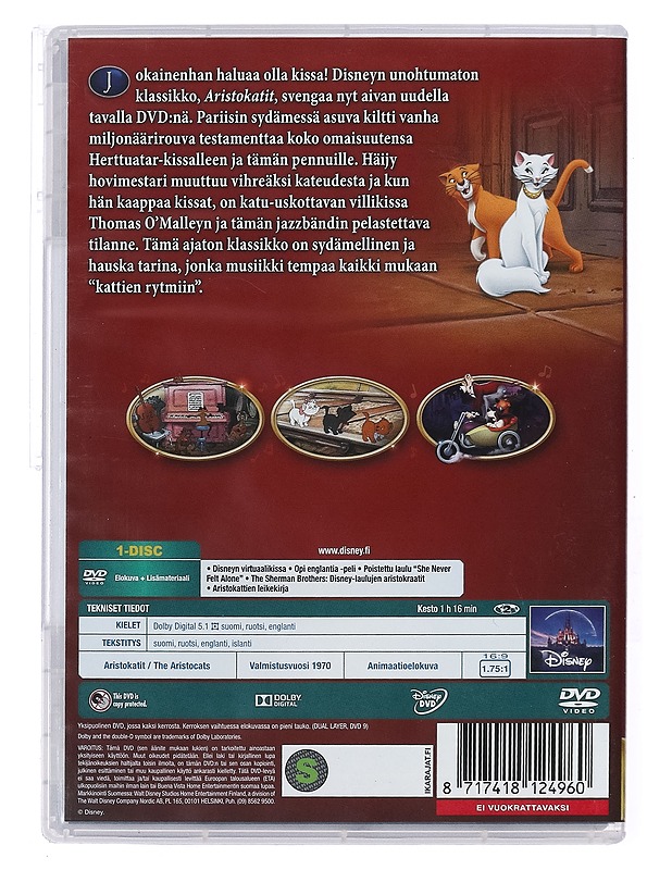 Aristokatit - DVD - DVD-elokuvat - 10105434365 - 1