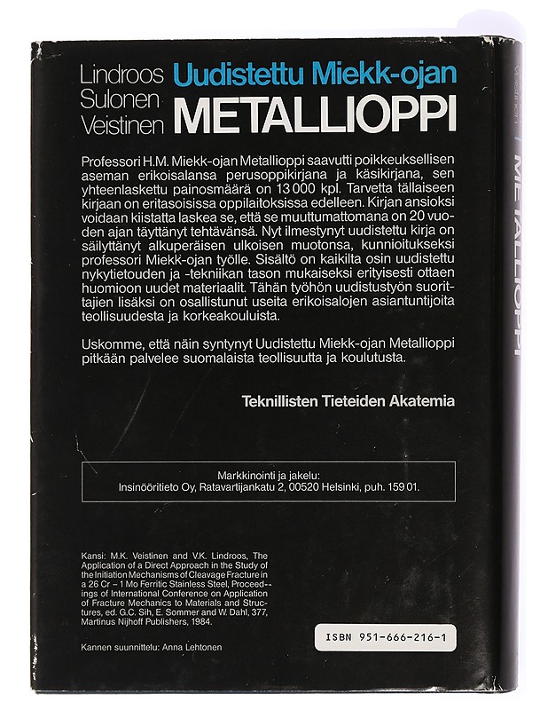 Uudistettu Miekk-ojan metallioppi - Lindroos, Veikko - Tietokirjat ja oppaat - 10105434401 - 1