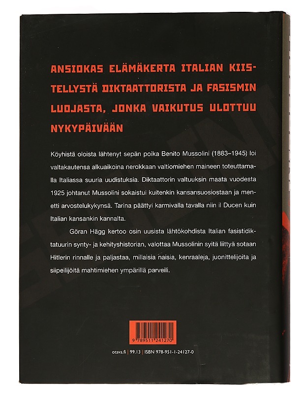 Mussolini - Hägg, Göran - Elämäkerrat ja muistelmat - 10105434410 - 1