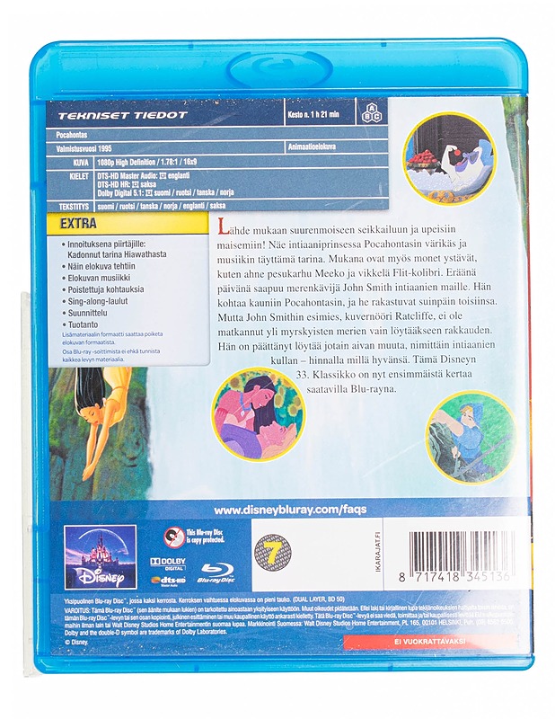 Pocahontas - Blu-Ray - Blu-ray-levyt - 10105434413 - 1