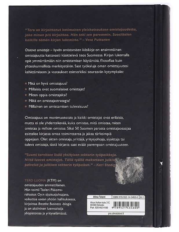 Osaava omistaja : hyvän omistamisen käsikirja - Tero Luoma - Tietokirjat ja oppaat - 10105434583 - 1