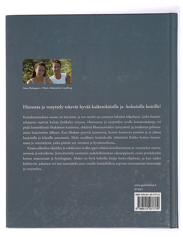 Lepoa tassuille : koiran hieronta ja venyttely - Holmgren, Anna - Harrastekirjat - 10105434695 - 1