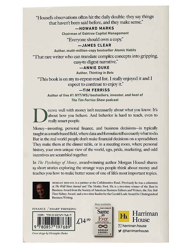 The psychology of money - Morgan Housel - Tietokirjat ja oppaat - 10105434718 - 1