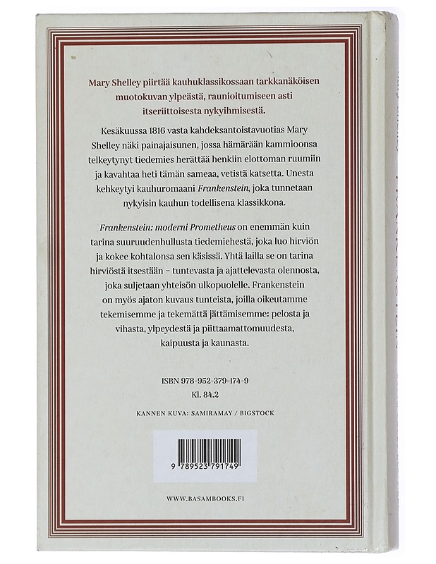 Frankenstein - Shelley, Mary - Romaanit ja novellit - 10105434754 - 1