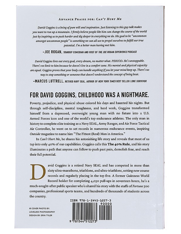 Can't hurt me : master your mind and defy the odds - David Goggins - Elämäkerrat ja muistelmat - 10105434767 - 1