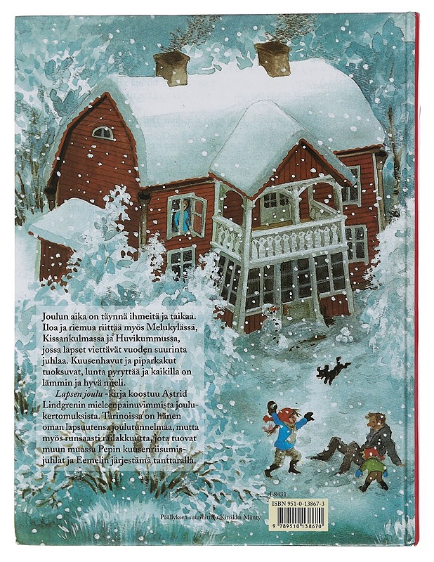 Lapsen joulu : kootut joulukertomukset - Lindgren, Astrid - Lastenkirjat - 10105434772 - 1