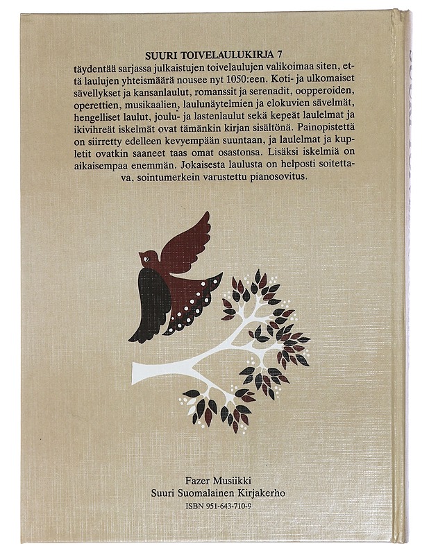 Suuri toivelaulukirja. 7 - Vuoristo, Aapeli - Harrastekirjat - 10105434785 - 1