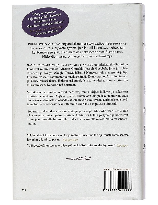 Mitfordin tytöt : sodassa ja rakkaudessa - Lovell, Mary S. - Elämäkerrat ja muistelmat - 10105434811 - 1