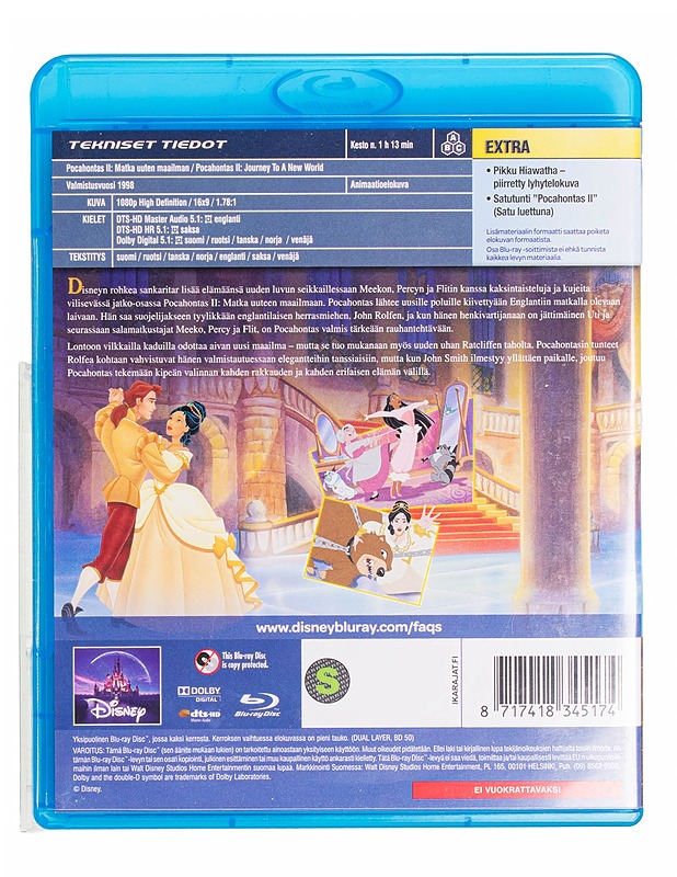 Pocahontas 2: Matka Uuteen Maailmaan - Blu-Ray - Blu-ray-levyt - 10105434822 - 1