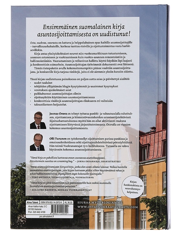 Osta, vuokraa, vaurastu - Orava, Joonas - Tietokirjat ja oppaat - 10105434832 - 1