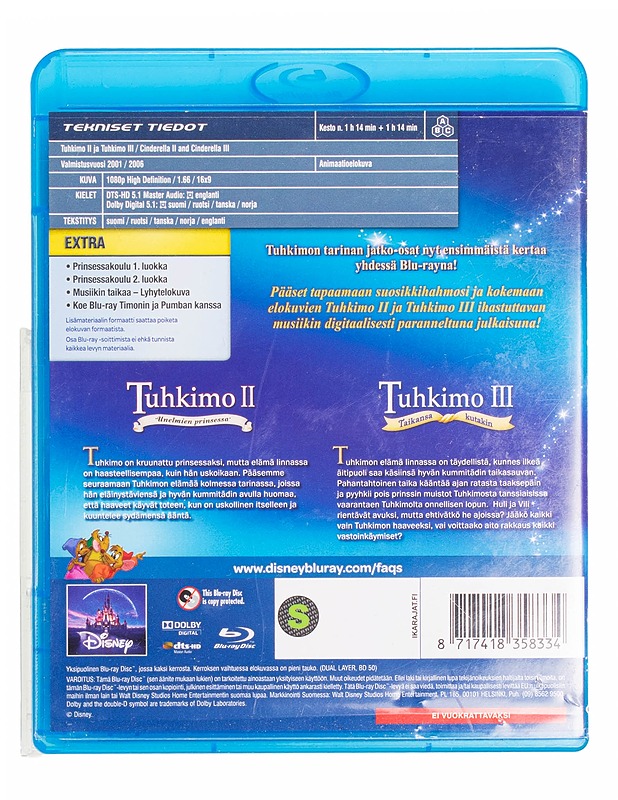 Tuhkimo II / Tuhkimo III - Blu-ray - Blu-ray-levyt - 10105434852 - 1