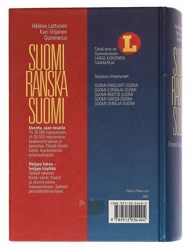 Suomi-ranska-suomi - Lattunen, Hélène - Tietokirjat ja oppaat - 10105434873 - 1