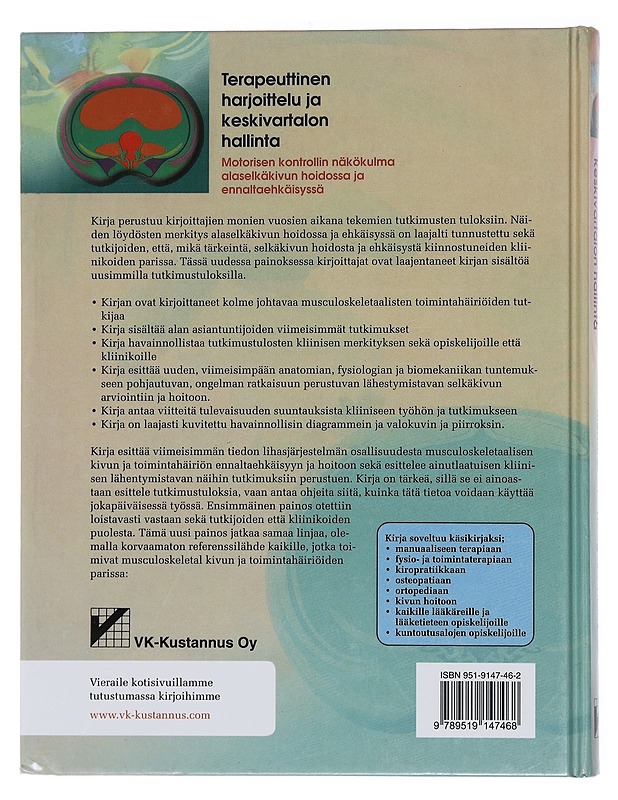 Terapeuttinen harjoittelu ja keskivartalon hallinta - Richardson, Carolyn - Hyvinvointikirjat - 10105434911 - 1