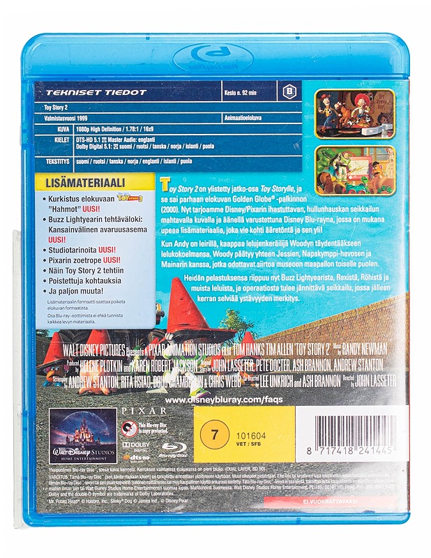 Toy Story 2 - Blu-Ray - Blu-ray-levyt - 10105434916 - 1