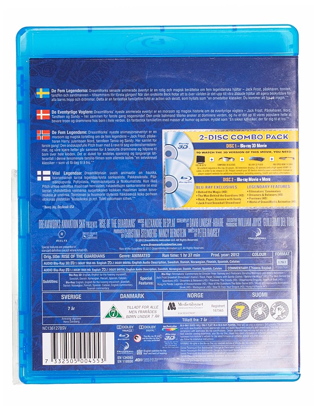 Rise Of The Guardians - Blu-Ray - Blu-ray-levyt - 10105434917 - 1