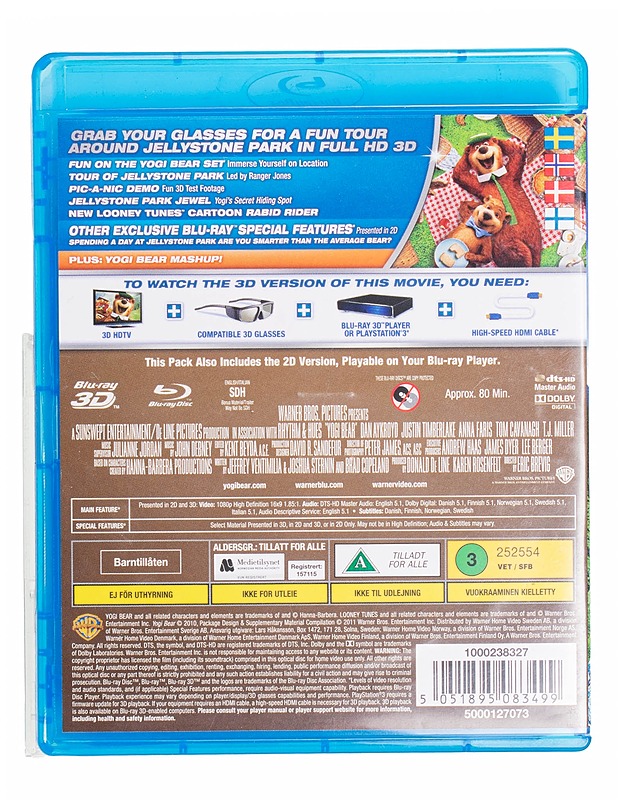 Yogi Bear 3D - Blu-Ray - Blu-ray-levyt - 10105434928 - 1