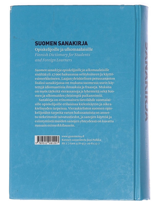 Suomen sanakirja opiskelijoille ja ulkomaalaisille = Finnish dictionary for students and foreign learners - Timo Nurmi - Tietokirjat ja oppaat - 10105434942 - 1