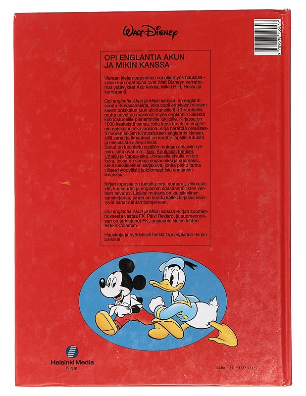 Opi englantia Akun ja Mikin kanssa - Disney, Walt - Tietokirjat ja oppaat - 10105435003 - 1