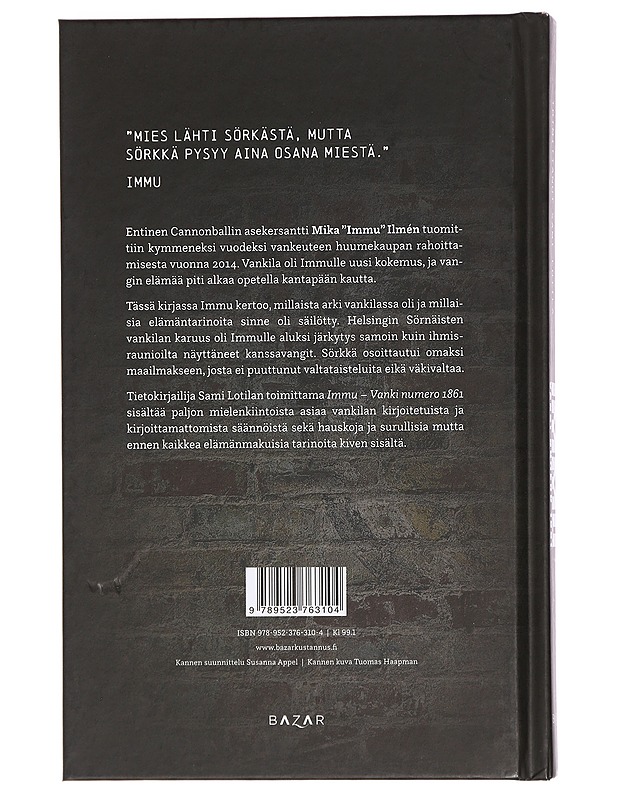 Immu / vanki numero 1861 - Ilmén, Mika - Elämäkerrat ja muistelmat - 10105435043 - 1