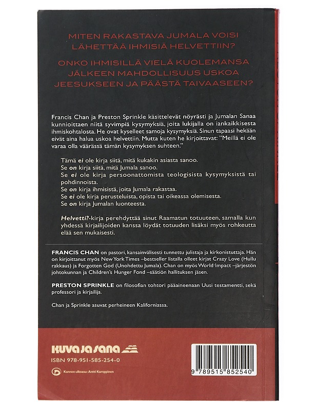 Helvetti - Chan, Francis - Tietokirjat ja oppaat - 10105435080 - 1