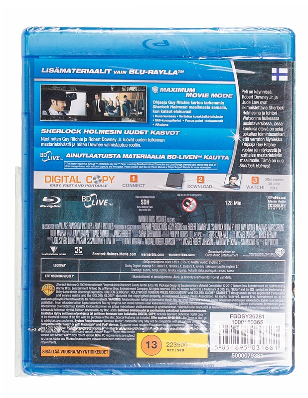 Sherlock Holmes - Blu-Ray - Blu-ray-levyt - 10105435090 - 1