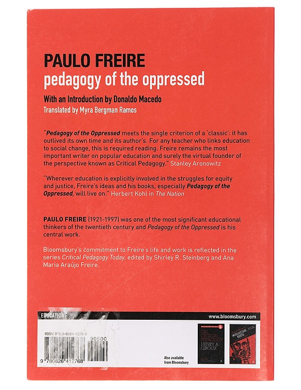 Pedagogy of the Oppressed - Freire, Paulo - Tietokirjat ja oppaat - 10105435093 - 1