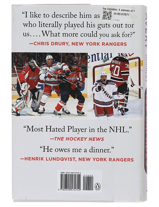 Ice Capades : A memoir of fast living and tough hockey - Sean Avery - Elämäkerrat ja muistelmat - 10105435124 - 1