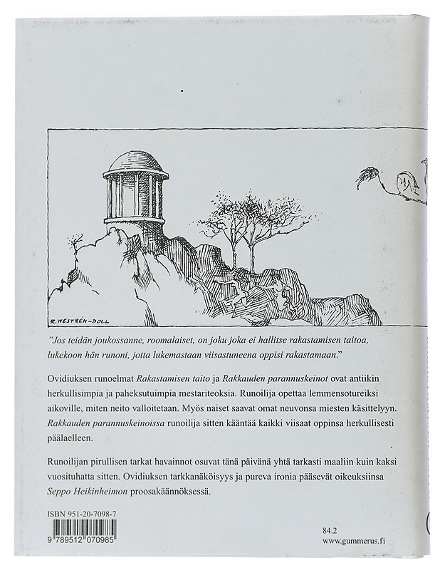 Rakastamisen Taito / Rakkauden parannuskeinot - Ovidius Naso, Publius - Romaanit ja novellit - 10105435135 - 1
