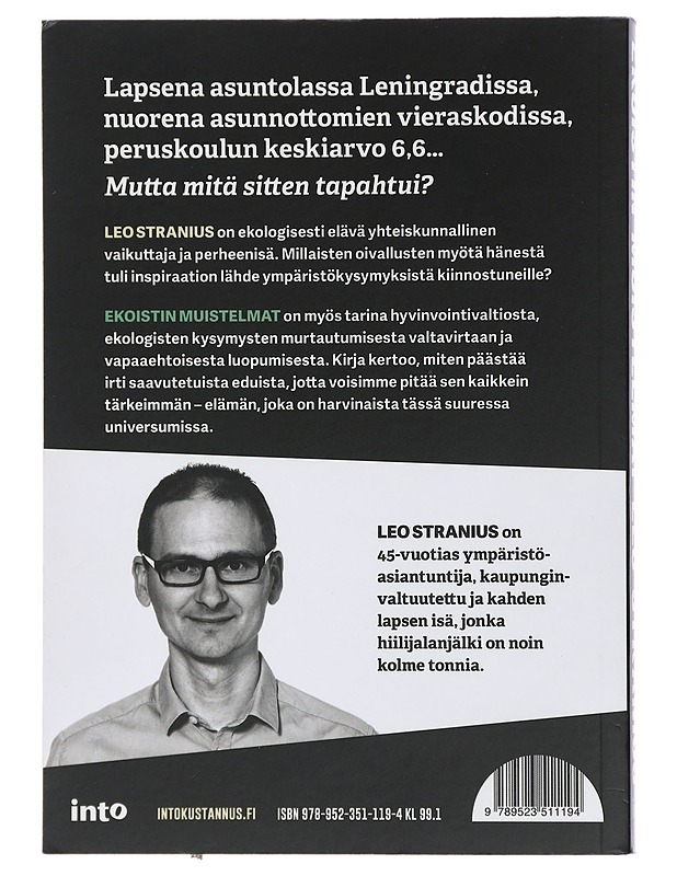 Ekoistin Muistelmat - Leo Stranius - Elämäkerrat ja muistelmat - 10105435145 - 1