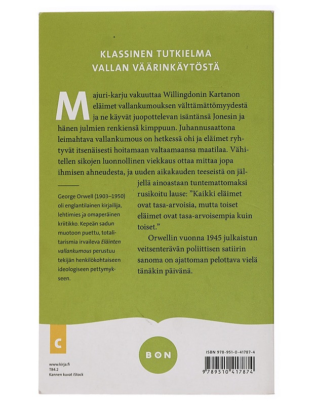 Eläinten vallankumous - Orwell, George - Romaanit ja novellit - 10105435157 - 1