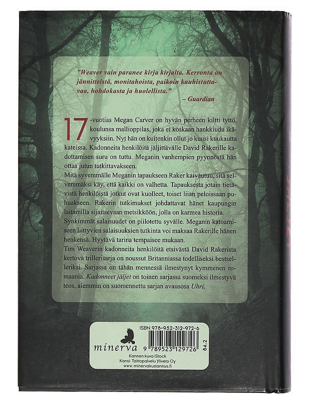 Kadonneet jäljet - Weaver, Tim - Jännitys ja dekkarit - 10105435200 - 1