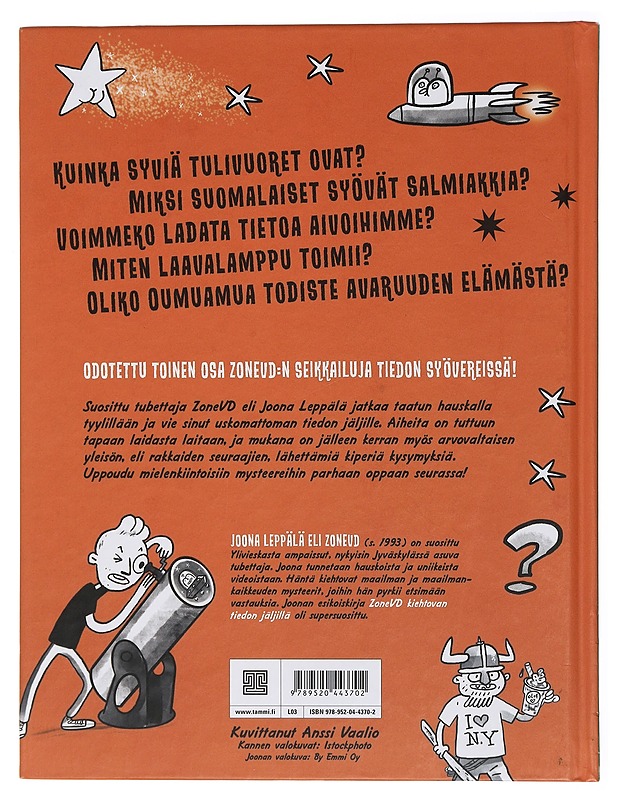 Zone VD: Uskomattoman tiedon jäljillä - Leppälä, Joona - Lastenkirjat - 10105435207 - 1