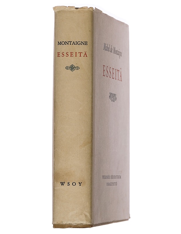 Michel de Montaigne: Esseitä - Michel de Montaigne - Kaunokirjallisuus - 10105435231 - 1