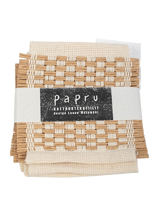 ERILAINEN KUTOMO Papru lasinalunen, 4 kpl - Pöytäliinat - 10105435244 - 0