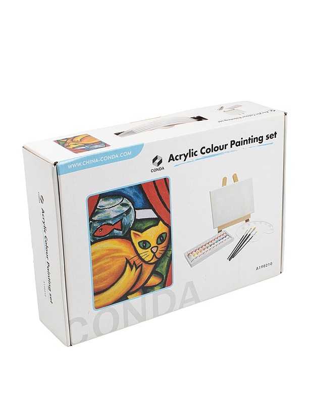 CONDA akryylivärimaalaussetti, 19 osaa - Askartelu - 10105435275 - 0