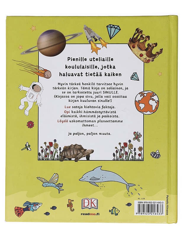 Pienen koululaisen kirja : hyödyllistä ja hauskaa - Danielsson-Waters, Sophia - Lastenkirjat - 10105435293 - 1