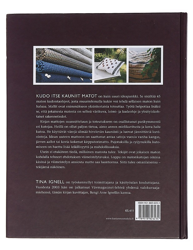 Kudo itse kauniit matot - Ignell, Tina - Tietokirjat ja oppaat - 10105435307 - 1