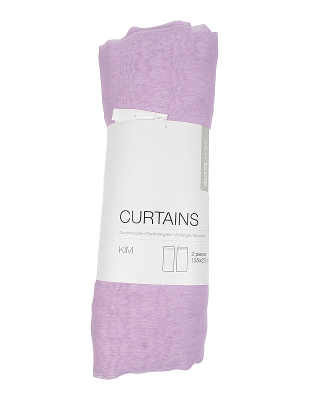 RUSTA Home Kim sivuverho, 135x220 cm, 2 kpl - Verhot ja kapat - 10105435313 - 0