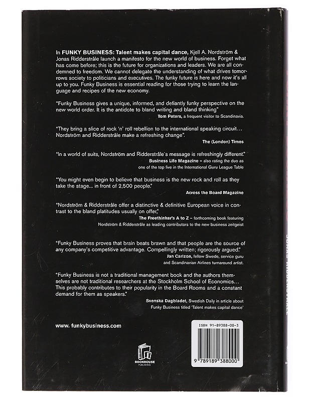 Funky business : talent makes capital dance - Nordström, Kjell A. - Tietokirjat ja oppaat - 10105435343 - 1