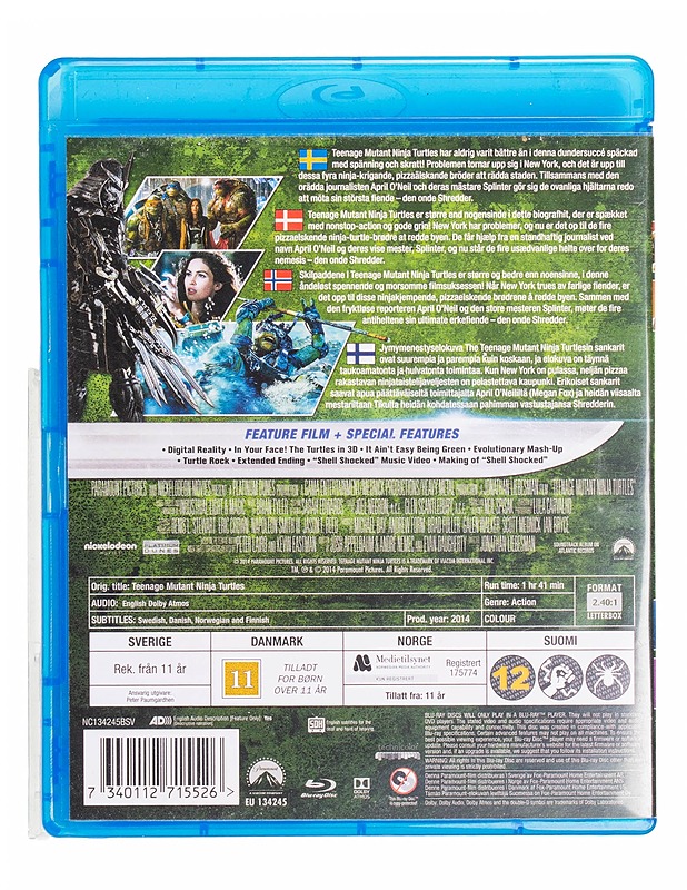 Teenage Mutant Ninja Turtles - Blu-Ray - Blu-ray-levyt - 10105435345 - 1