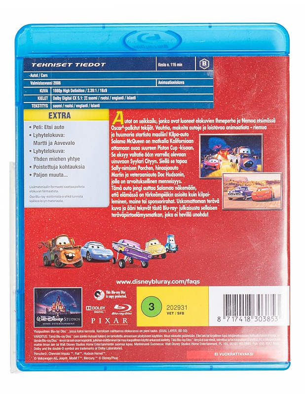 Autot - Blu-Ray - Blu-ray-levyt - 10105435353 - 1