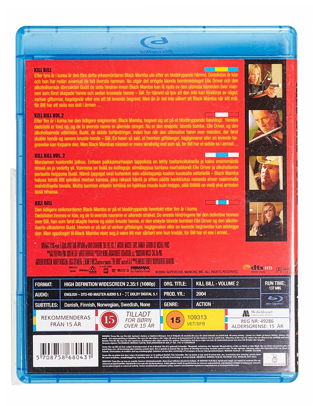 Kill Bill Vol 2 - Blu-Ray - Blu-ray-levyt - 10105435358 - 1