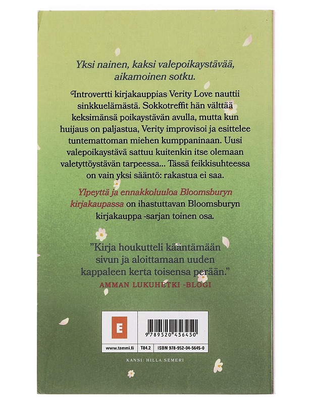 Ylpeyttä ja ennakkoluuloa Bloomsburyn kirjakaupassa - Darling, Annie - Romaanit ja novellit - 10105435442 - 1