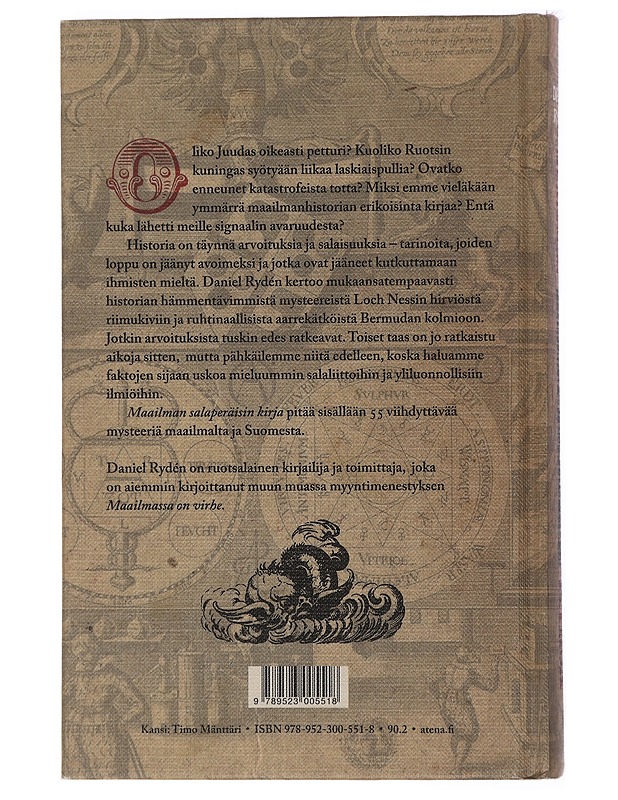 Maailman salaperäisin kirja ja muita historian mysteerejä - Rydén, Daniel - Historiakirjat - 10105435440 - 0