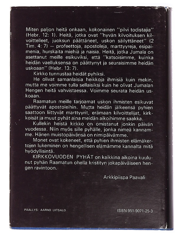 Kirkkovuoden pyhät. I - Ortodoksisen kirjallisuuden julkaisuneuvosto - Tietokirjat ja oppaat - 10105435495 - 1