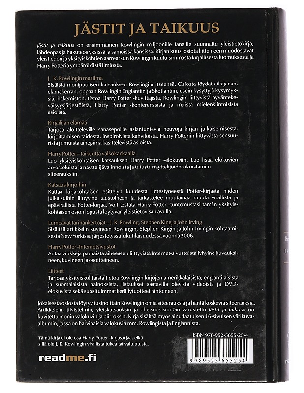 Jästit ja taikuus : Harry Potterin ja J. K. Rowlingin tarina - Beahm, George - Fantasia- ja scifi - 10105435497 - 1